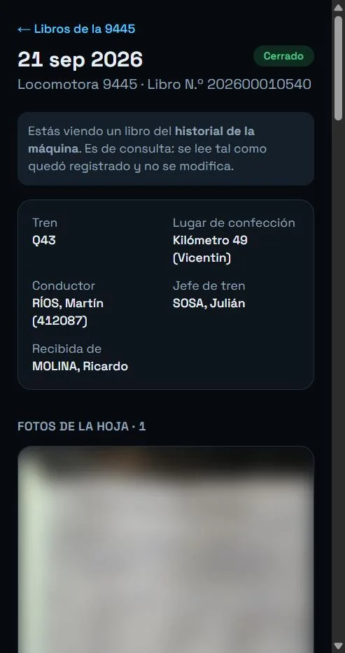 Un libro cerrado en modo de solo lectura
